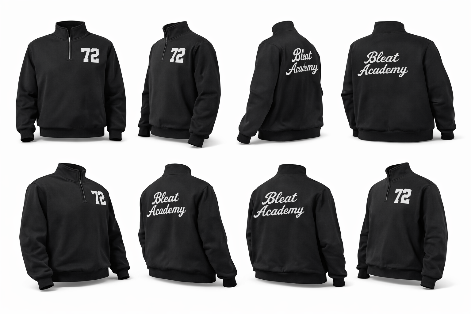 NOIR | BLEAT ACADEMY QUARTER ZIP