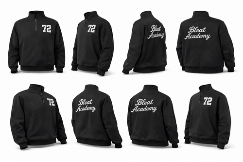 NOIR | BLEAT ACADEMY QUARTER ZIP
