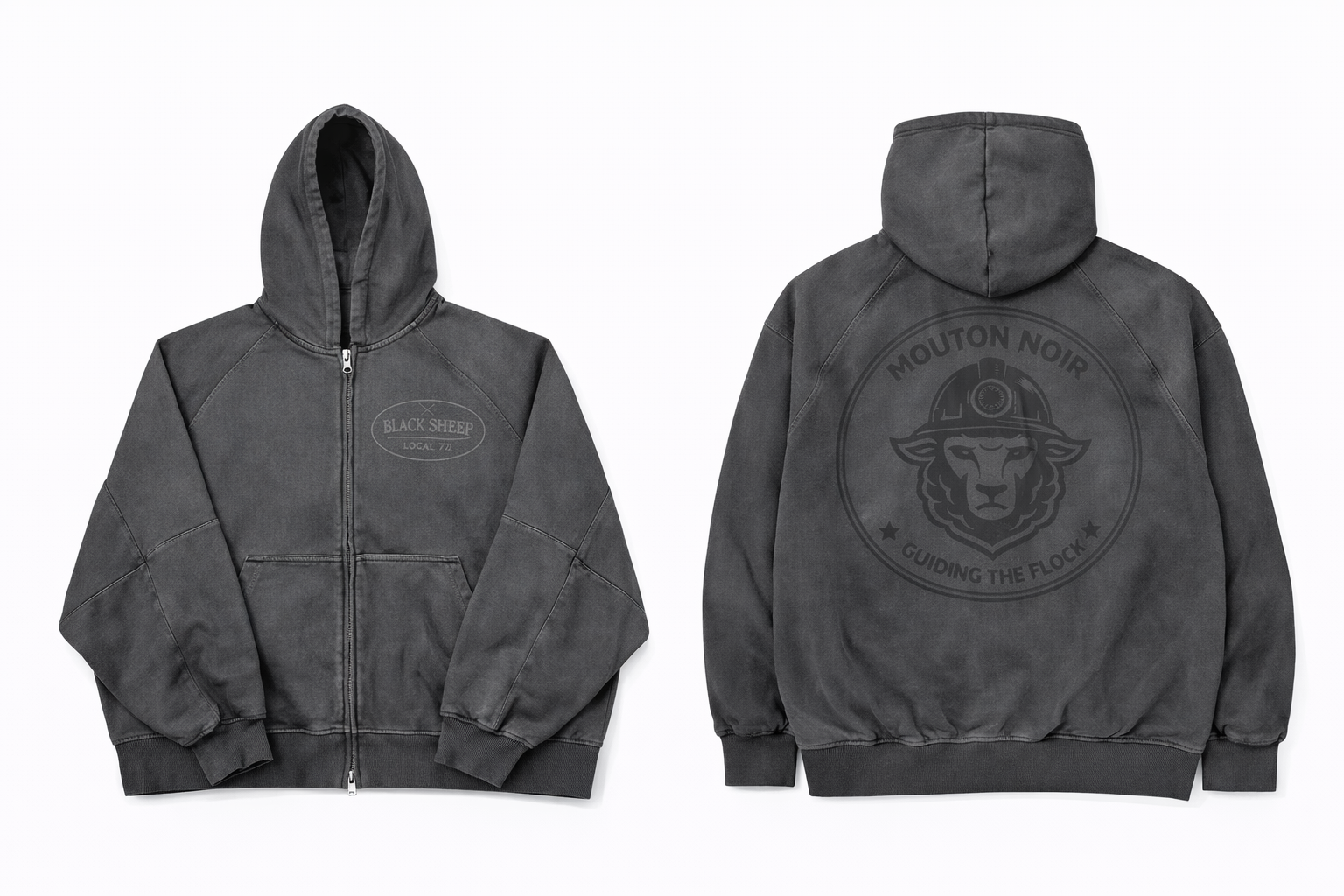 NOIR | LOCAL 72 ZIP HOODIE